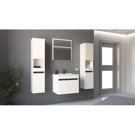 Miroir FIGARO 60 cm blanc (1p=1pc)