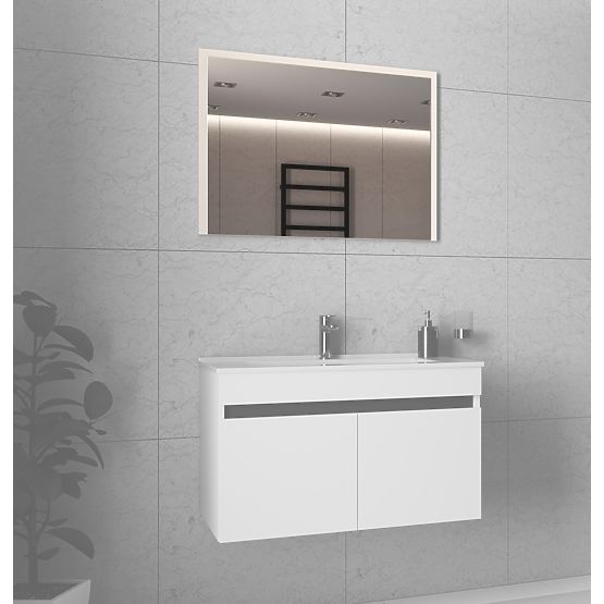 Miroir FIGARO 80 cm blanc