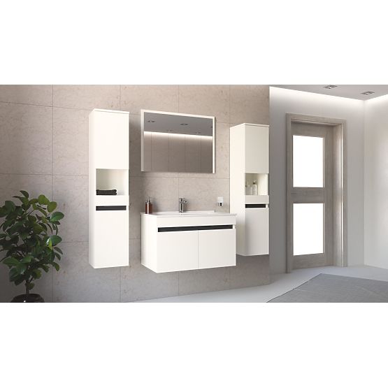 Miroir FIGARO 80 cm blanc