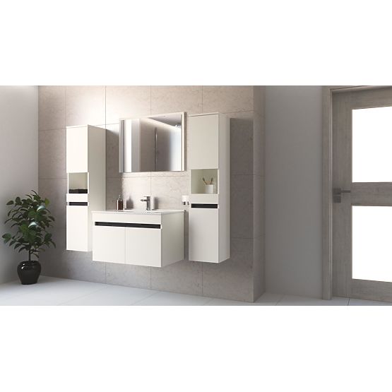 Miroir FIGARO 80 cm blanc