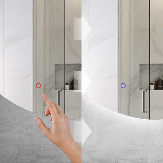 MIROIR MURAL LED 120x55cm YH-3359