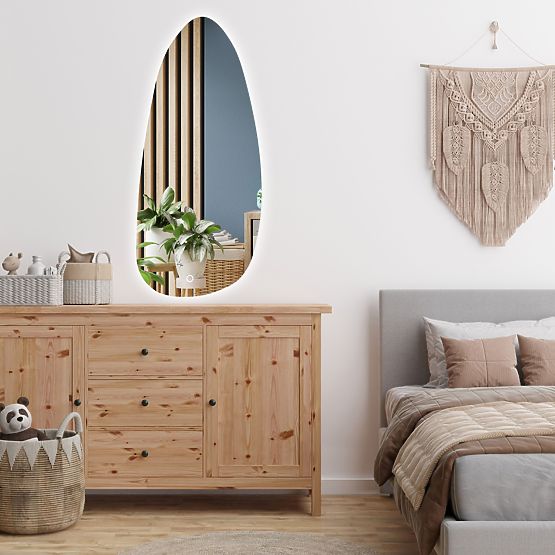 MIROIR MURAL LED 120x55cm YH-3359