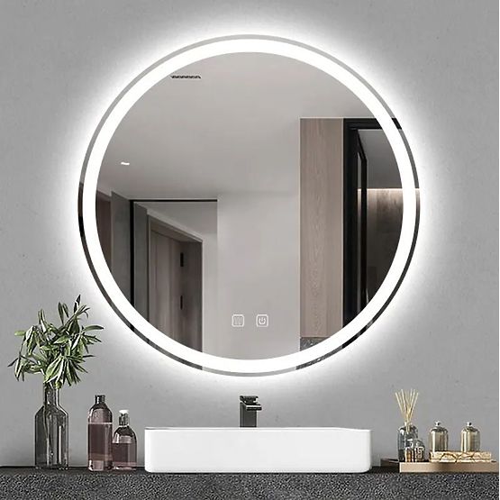 MIROIR MURAL LED 60cm BAS