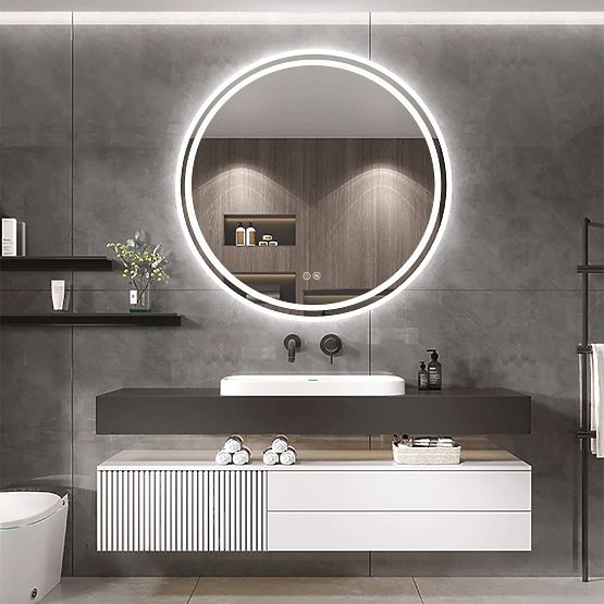 MIROIR MURAL LED 60cm BAS