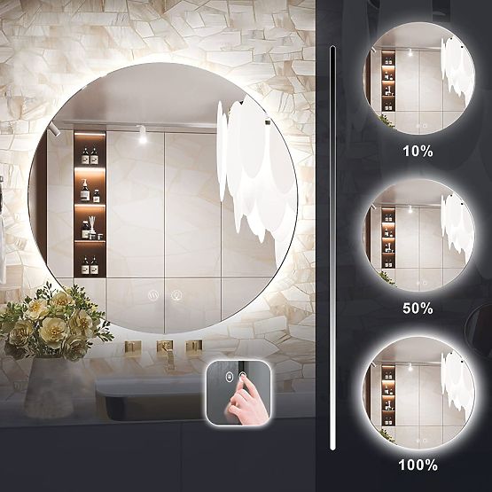 MIROIR MURAL LED 70cm HZJ070