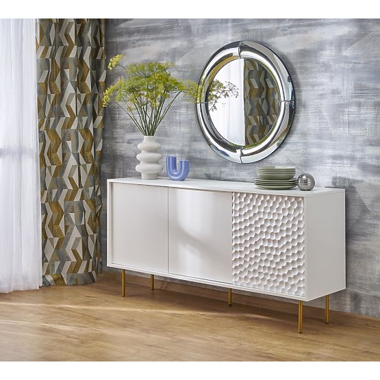 Miroir mural MOON, argenté (1p=1pc)