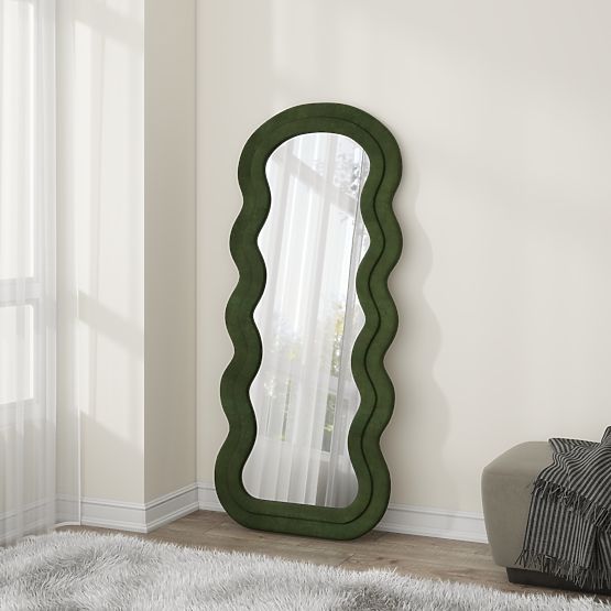 Miroir sur pied ou mural CONFETTO, olive (1p=1pc)