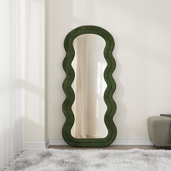 Miroir sur pied ou mural CONFETTO, olive (1p=1pc)