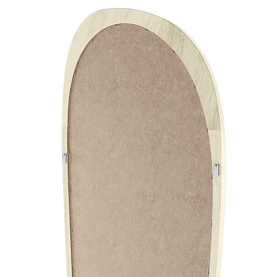 Miroir suspendu avec cadre en bois Sogno 60x165 cm, forme irrégulière, naturel