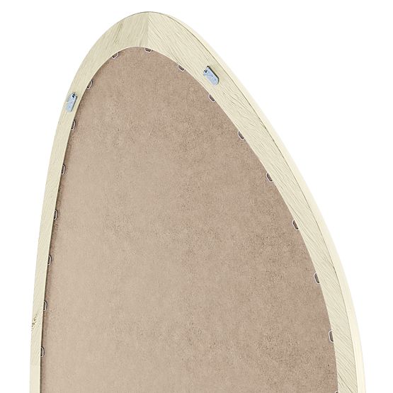 Miroir suspendu dans un cadre en bois Lisa 70x90 cm, forme irrégulière, naturel