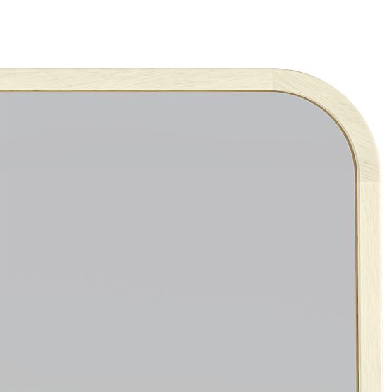 Miroir suspendu dans un cadre en bois Spira 60x160 cm, rectangulaire, arrondi, naturel