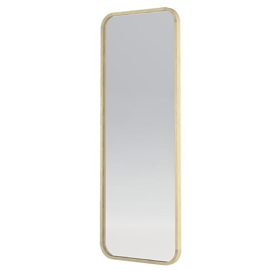 Miroir suspendu dans un cadre en bois Spira 60x160 cm, rectangulaire, arrondi, naturel