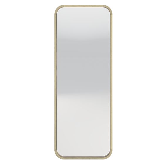Miroir suspendu dans un cadre en bois Spira 60x160 cm, rectangulaire, arrondi, naturel