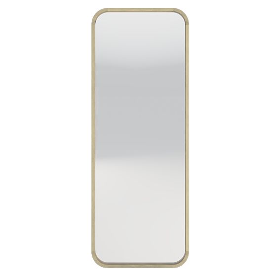 Miroir suspendu dans un cadre en bois Spira 60x160 cm, rectangulaire, arrondi, naturel