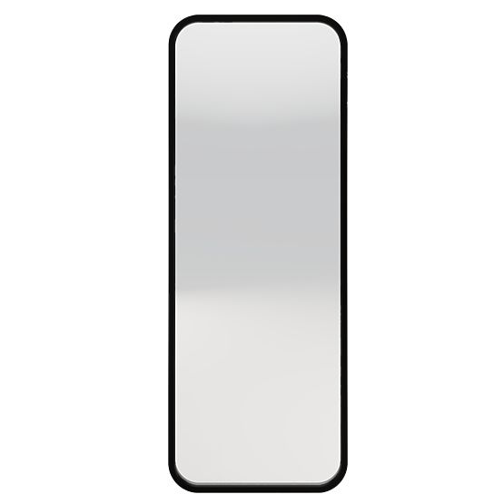 Miroir suspendu dans un cadre en bois Spira 60x160 cm, rectangulaire, arrondi, noir