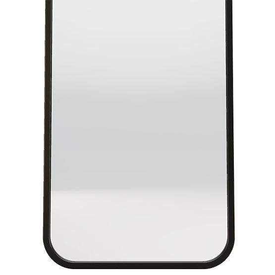 Miroir suspendu dans un cadre en bois Spira 60x160 cm, rectangulaire, arrondi, noir