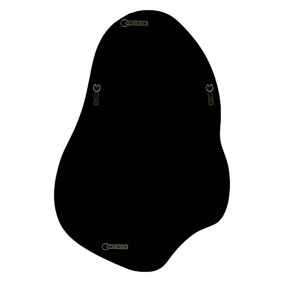 Miroir suspendu Maluma, rouge, brillant