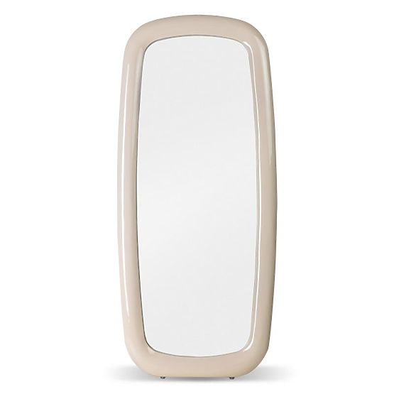 Miroir Uva, 180x80 cm, beige clair, brillant