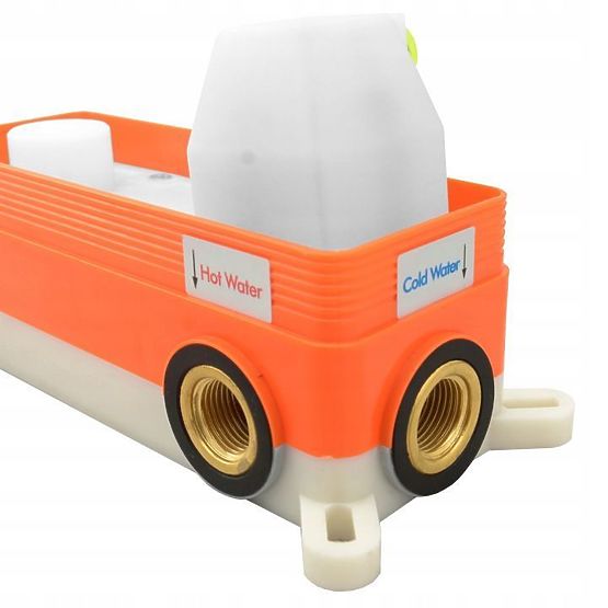 Mitigeur de baignoire encastré Rea Lungo Cuivre + Boîte