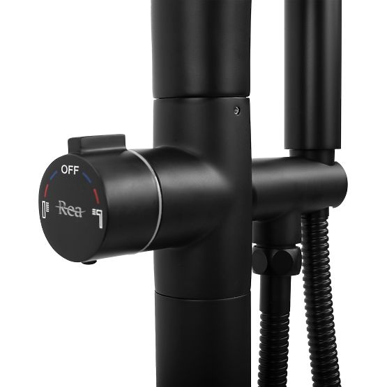 Mitigeur de baignoire Rea CLARK Noir