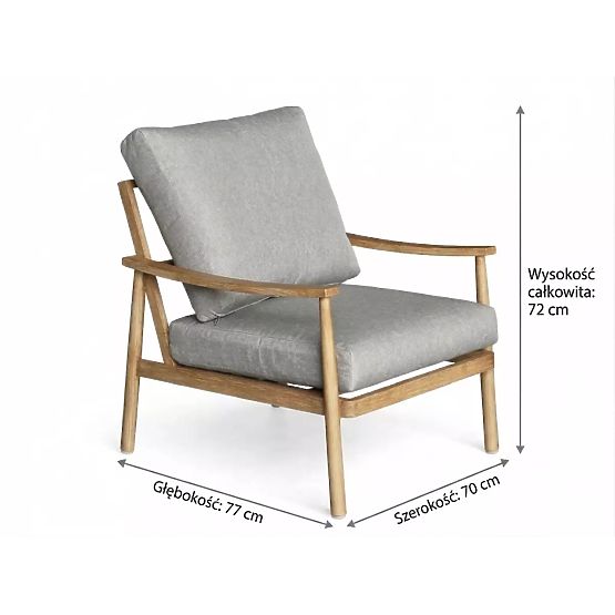 Mobilier de balcon en aluminium (2 fauteuils + table) SERANO