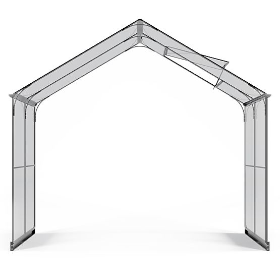Module d'extension pour serre de jardin Royal Green Standard, 4,1 m², verre trempé 4 mm, aluminium
