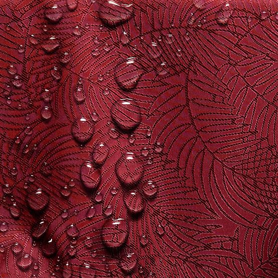 Nappe GAIA couleur bordeaux avec motif végétal en relief 30x160 ameliahome