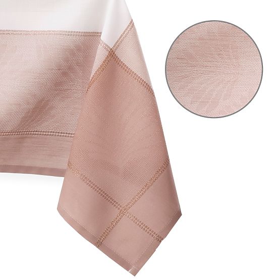 Nappe LILLE couleur rose motif classique lisse 130x160 ameliahome