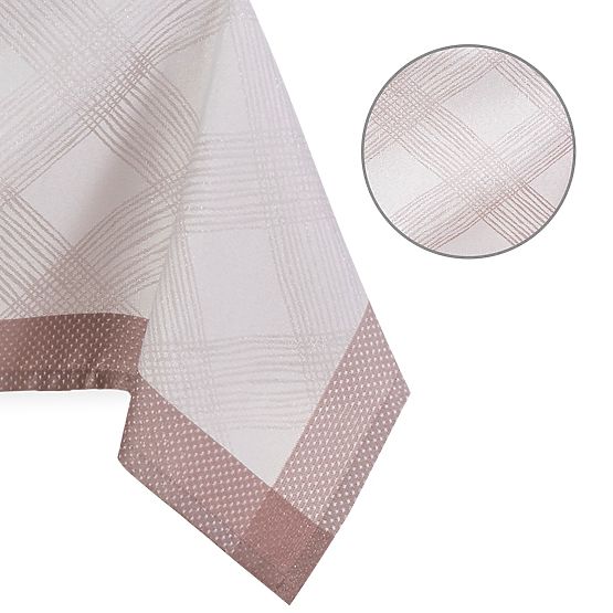 Nappe MILLUZA crème métallisée motif classique 110x160 ameliahome