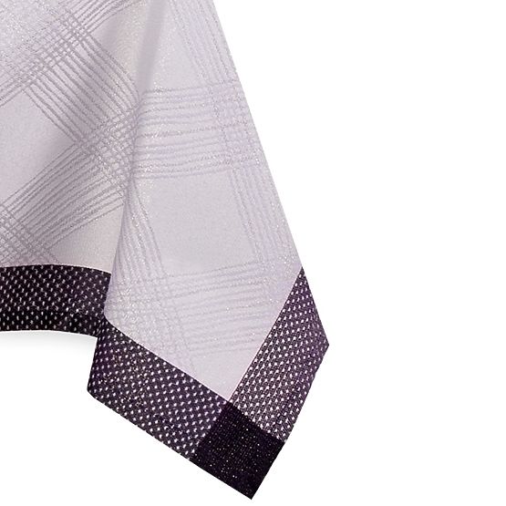 Nappe MILLUZA crème métallisée motif classique 140x400 ameliahome