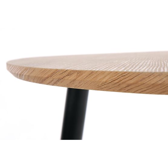 NICEA 2, ensemble de 2 tables en chêne doré/noir