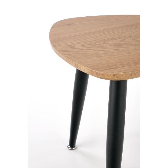 NICEA 2, ensemble de 2 tables en chêne doré/noir