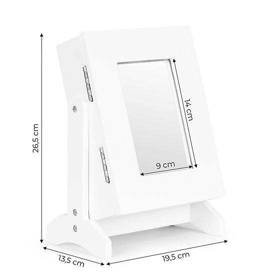 Organisateur boîte à bijoux avec miroir ModernHome