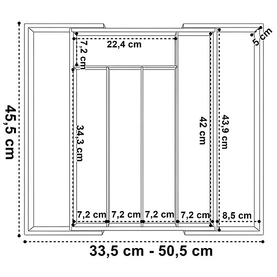 Organisateur de couverts en bambou IKAR