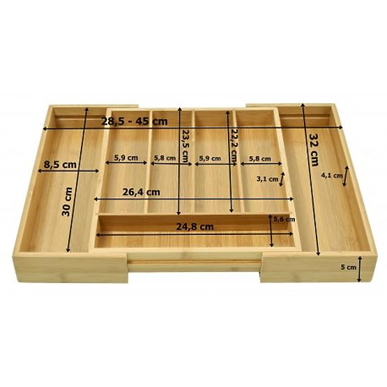 Organisateur de couverts en bambou Juan