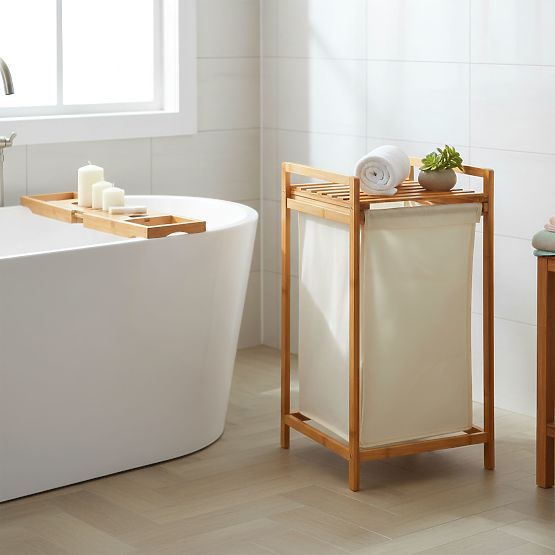 panier en bambou pour linge ou jouets HANOI 1 compartiment