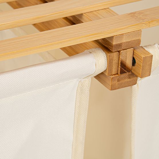 Panier en bambou pour linge ou jouets HANOI 2 compartiments