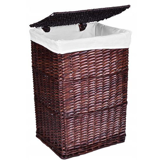 Panier en osier 72L 40x30x60 cm marron