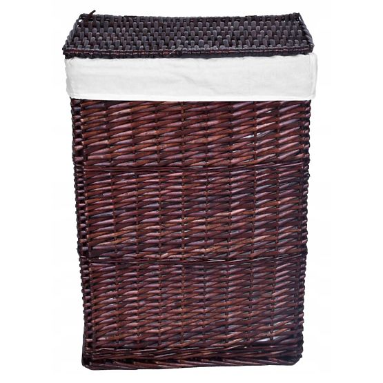 Panier en osier 72L 40x30x60 cm marron