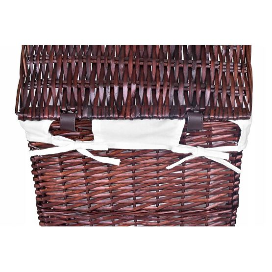 Panier en osier 72L 40x30x60 cm marron