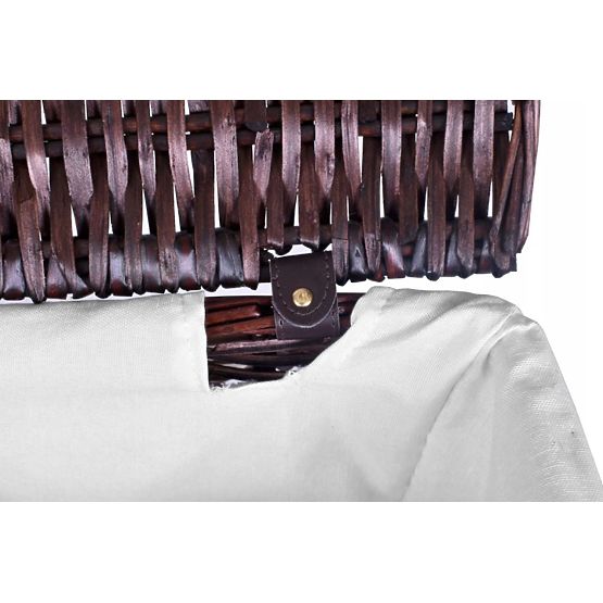 Panier en osier 72L 40x30x60 cm marron