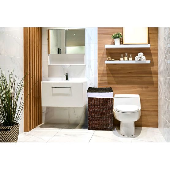 Panier en osier marron 114 L