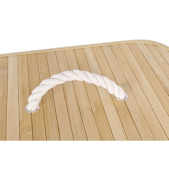 Panier à linge en bambou 1 compartiment naturel