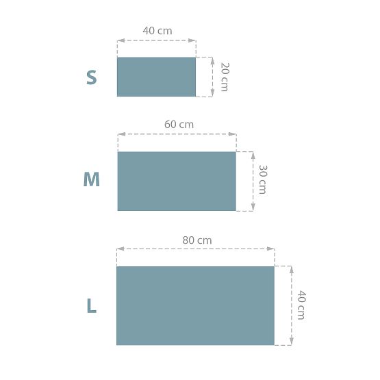 Panneau rembourré Klasik - azur