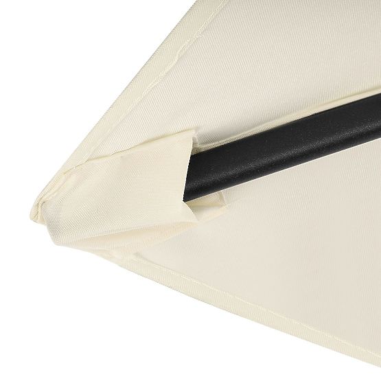 Parasol de jardin pliable pour balcon réglable 210 cm beige