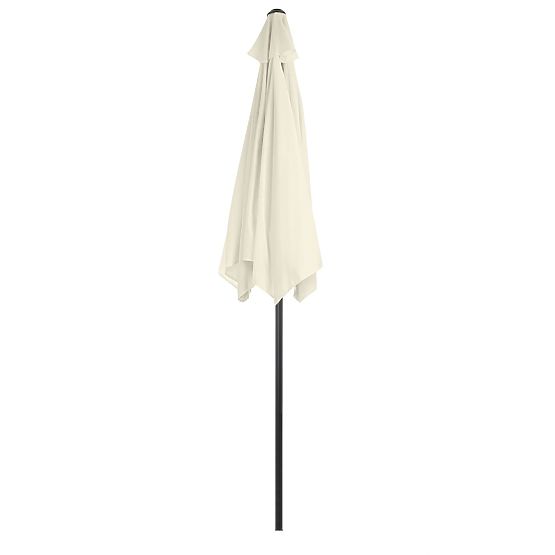 Parasol de jardin pliable pour balcon réglable 210 cm beige