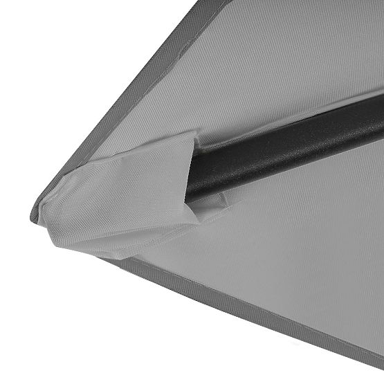 Parasol de jardin pliable pour balcon réglable 210 cm gris