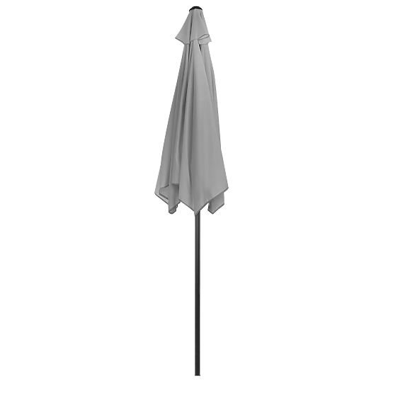 Parasol de jardin pliable pour balcon réglable 210 cm gris