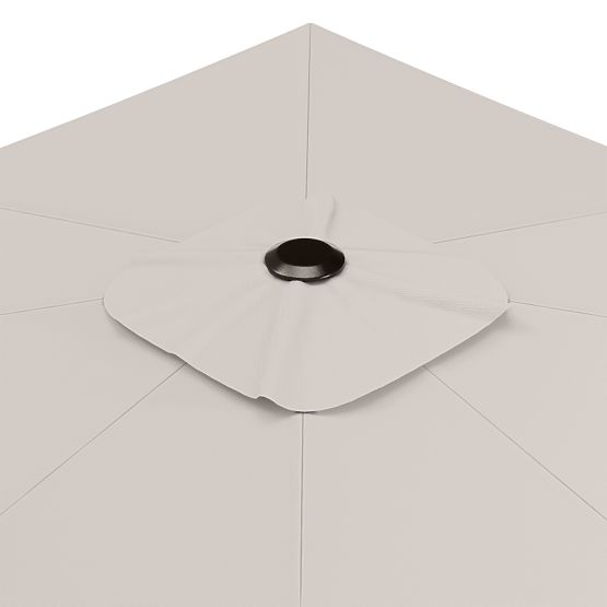 Parasol de jardin sur bras Shade 4x3 m avec housse, pivotant à 360°, beige