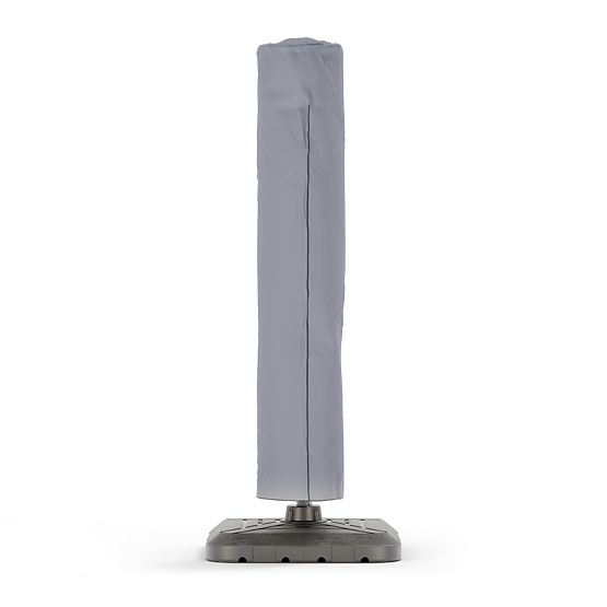 Parasol de jardin sur bras Shade Deluxe 4x3 m avec housse et éclairage LED solaire, pivotant